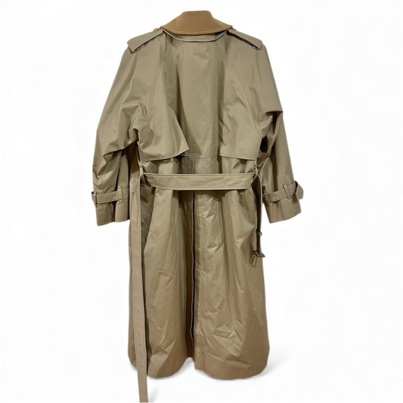 Vintage Burberrys of London Trench Coat Wool Liner Nova Check UK 10 Petite - Picture 4 of 12